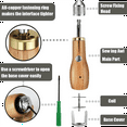 thumbnail image 2 of 7 Pieces Portable Sewing Awl Kit, Leather Sewing Awl Stitching Leather Craft Awl with Needles,for Handmade Sewing Tools, 2 of 7