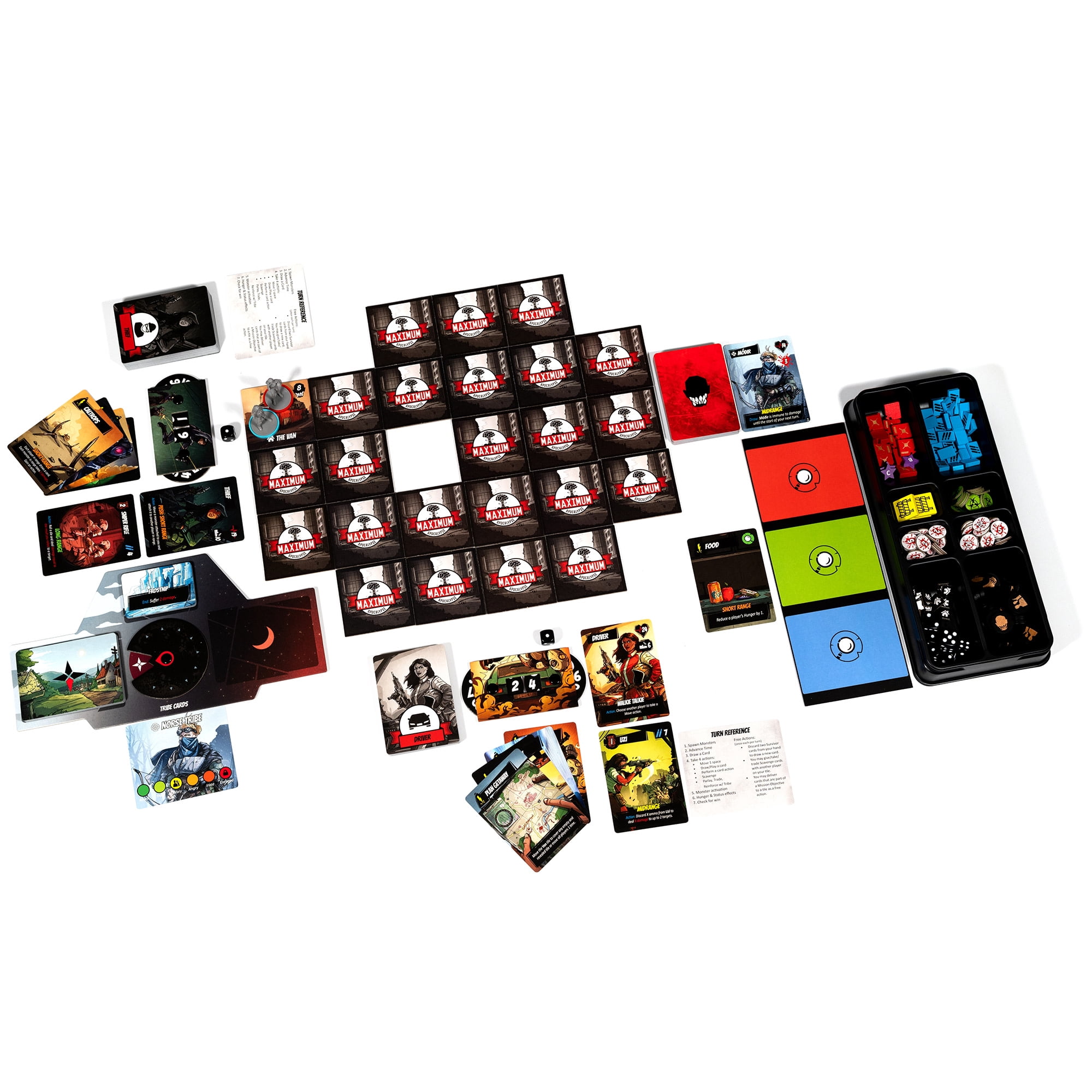 Rock Manor Games: Maximum Apocalypse: Wasted Wilds - Survival Board Game, Modern Fantasy, Co-Op Roguelike Adventure Campaigns, Ages 14+, 1-6 Players