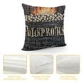 thumbnail image 4 of PHYHOO Retro Wood Xmas Decoration Throw Pillow Case Linen I'm Dreaming White Christmas Quote Saying with Winter Snowflake Pattern Pillow Cover Home Sofa Cushion Cover White, 4 of 5