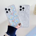 thumbnail image 4 of Allytechgroup Clear Case for iPhone 16, Slim Fit Lightweight Soft TPU Cover with Stylish Flower Pattern, Shockproof Non-Yellowing Protective Phone Case for Women Girls, Flower-D, 4 of 8