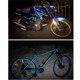 thumbnail image 3 of Kenally Pegatina reflectante de 8M, cinta de advertencia luminosa para llanta, tira reflectora adhesiva para rueda de cuadro de bicicleta de Type9 NO9, 3 of 6
