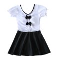 thumbnail image 1 of Naiovety Traje de baño para adolescentes Estilo de moda y tela cómoda disponible en vestido de varios colores Traje de baño en blanco y negro 2XL, 1 of 6
