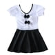 thumbnail image 1 of Naiovety Traje de baño para adolescentes Estilo de moda y tela cómoda disponible en vestido de varios colores Traje de baño en blanco y negro 2XL, 1 of 6