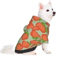 thumbnail image 2 of Fotbe Hand Drawn Strawberry Print Small Dog Sweater Hoodies Pet Grey Hooded Soft Fleece Sweatshirts with Pocket Fall Winter Puppy Cat Sweaters Warm Clothes-Medium, 2 of 7
