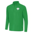 thumbnail image 2 of Men's Antigua Kelly Green New York Knicks St. Patrick's Day Intent Quarter-Zip Jacket, 2 of 4