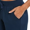 thumbnail image 6 of BALEAF Women's Bermuda Shorts Cotton Long Shorts with Pockets Navy Blue L, 6 of 7
