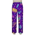 thumbnail image 5 of Levmjia Womens Pajama Set Lapel Short Sleeve Carnival Printed Cardigan Sleepwear 2 Piece Set With Pants Comfortable and Breathable Nightwear Home Relaxation, 5 of 9