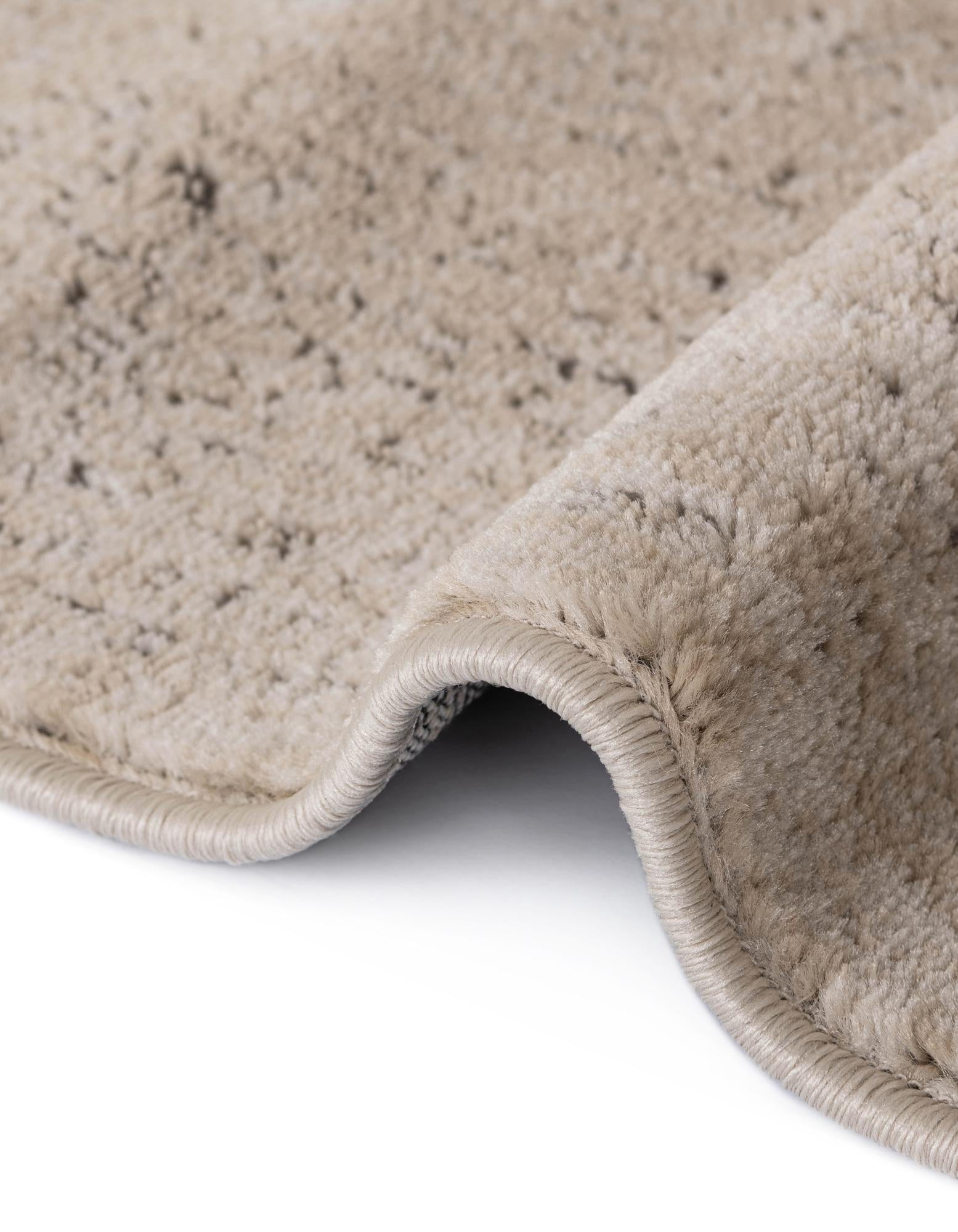 Unique Loom Portland Collection Area Rug - Woodburn (5' 3" Round Ivory/Beige)