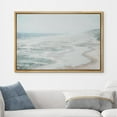 thumbnail image 5 of PixonSign Framed Canvas Print Wall Art Misty Fog Coastal Beach Shore Nature Wilderness Illustrations Fine Art Decorative Farmhouse/Country Relax/Calm/Cozy Multicolor Zen for Bedroom - 24"x36" Natural, 5 of 5