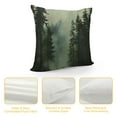 thumbnail image 4 of MLJA Throw Pillow Cover Misty Forest, Pillow Cover Nature Pine Trees Scenic Foggy Woodsy Landscape Woodland Room Decor for Living Room Couch Cushion Bed Indoor Outdoor Home Decor, 4 of 5