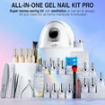 thumbnail image 3 of Candy Lover Gel Nail Kit with UV Lamp, 16 Colors All Season Gel Nail Polish Set, 132W UV Nail Light & Nail Art Accessories, Valentine's Gift for Girls Women, 3 of 8