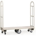 thumbnail image 2 of HaulPro's Hand Cart with Dual Removable Handles | Narrow Aisle U-Boat Platform Truck Dolly | 16 x 60 Heavy Duty Utility Cart with Steel Deck | Holds Up to 2,000 Pounds, 2 of 5
