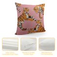 thumbnail image 4 of YINGXI Pillow Cover s with Decorative Throw Pillow Case Square Cushion Canvas for Women Men Pink Orange 12x12in, 4 of 5