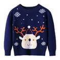 thumbnail image 1 of URMAGIC Long Sleeve Christmas Snowman Sweater Tops for Toddler Little Boy Girl(2-7T), 1 of 2