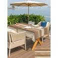 thumbnail image 5 of Outdoor Tablecloth with Umbrella Hole for Patio/Picnic/Party/Camping, Brown Khaki Wooden Waterproof Table Cloth Rectangle Table Cover Washable, Vintage Farmhouse Retro Art (54"x 80"), 5 of 8