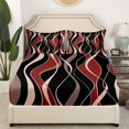 Abstract Twin Sheets Geometric Bed Set, Circle Bed Sheets Set Modern