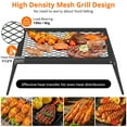 thumbnail image 5 of Alloy Steel Camping Swivel Grill, Adjustable Open Fire BBQ Stand with Grill & Griddle, Portable Campfire Cooking Rack with Carry Bag, 5 of 5