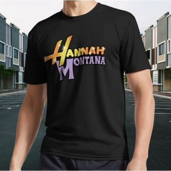 Hannah Montana Logo Active T-Shirt Funny Size S to 5XL