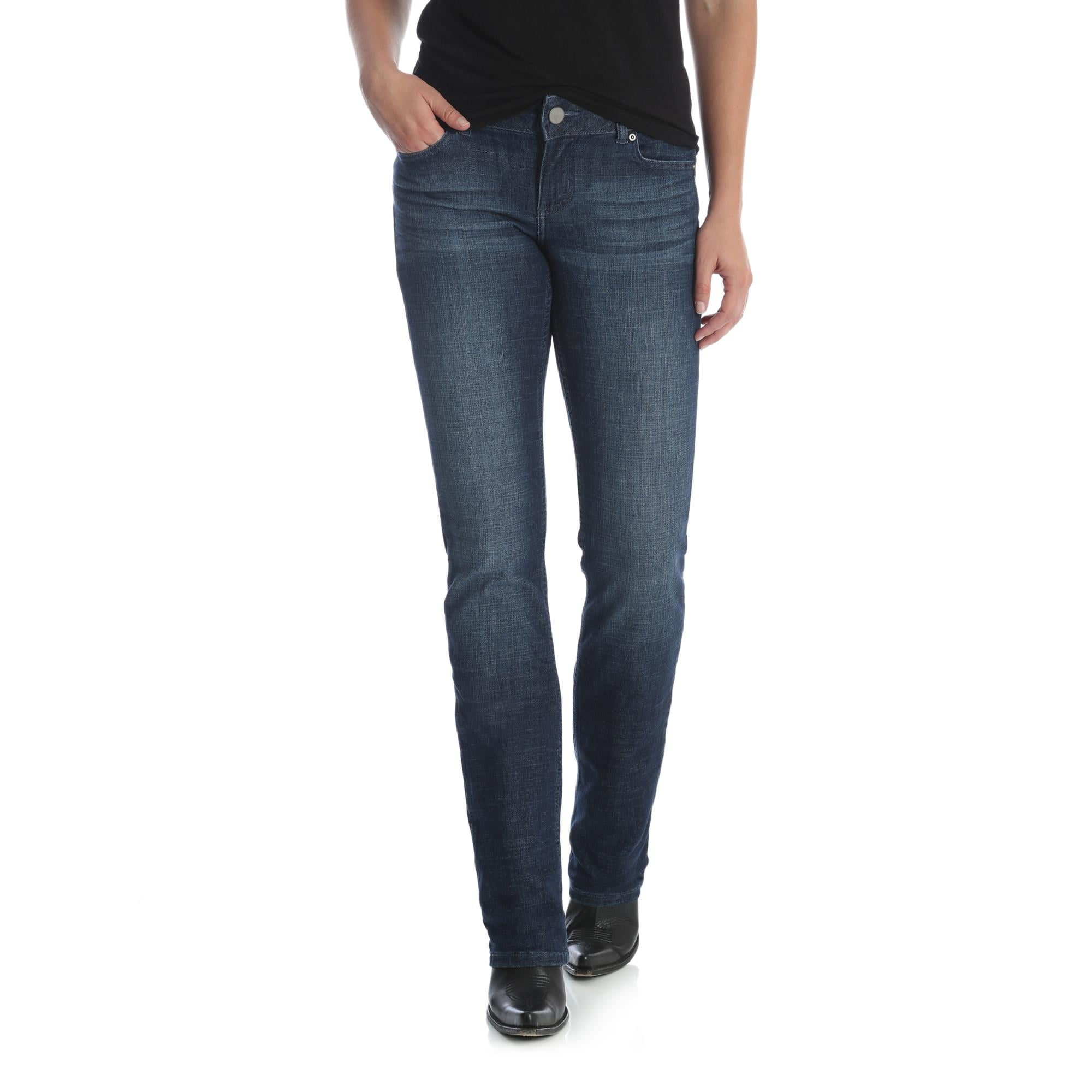 wrangler women's straight leg jeans