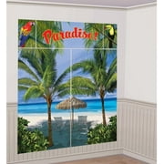 Lunarland PALM TREES Paradise SCENE SETTER Wall Decoration Birthday Party Backdrop Beach