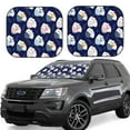 thumbnail image 1 of Disketp Mom And Baby Owls Pattern 2 Piece Windshield Sunshades,Folding Windshield Sun Shade for Car SUV Trucks Sedan,Blocks UV Rays Sun Visor Protector-Medium, 1 of 6