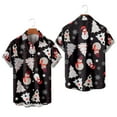 thumbnail image 5 of Mens Christmas Shirts Hawaiian Santa Shirt Ugly Christmas Bowling Shirt Xmas Button Down Short Sleeve Vacation Shirt, 5 of 5