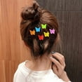 thumbnail image 6 of 100pcs Small Butterfly Hair Clips, Claw Clips Jaw Clips, Multiple Colors Hair Claws, Beautiful Jaw Clips for Girls, Mini Plastic Butterfly Hair Barrettes, Hair Accessories for Kids ​Infants, 6 of 8