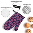 thumbnail image 3 of Cauagu Rose Flowers Print Oven Mitts and Pot Holders 4 pcs Set,Extra Thicken Long Kitchen Oven Glove Potholders BBQ Gloves-Oven Mitts and Pot Holders(11 Inch), 3 of 6