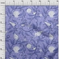 thumbnail image 3 of oneOone Cotton Poplin Purple Fabric Ocean Underwater Life Sewing Fabric By The Yard Printed Diy Clothing Sewing Supplies 56 Inch Wide, 3 of 4