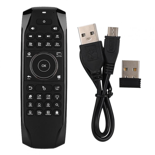 2.4G Retroiluminación inalámbrica Fly Air Mini Mouse Teclado Control remoto para Android TV PC BOX