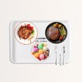 thumbnail image 2 of asddcavvf Nordic Style Home Breakfast Tray PlasticTea Tray Dinner Tray Dessert Small Tray, 2 of 2