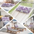 thumbnail image 5 of Purple Lavender Standard Size Pillow Cover, Pillowcase Protectors with Zipper, Breathable Decorative Throw Pillow Case Cover, Farmhouse Pastoral Botanical Floral Pillow Shams for Couch Sofa 20x26Inch, 5 of 8