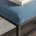 thumbnail image 6 of Walker Edison Upholstered Bench, Blue, 6 of 16