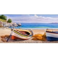 thumbnail image 2 of Galasso, Adriano 32x18 White Modern Wood Framed Museum Art Print Titled - Pomeriggio mediterraneo, 2 of 4
