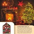 thumbnail image 2 of Yuarrent 70 unidades/Kit de colgante de Navidad de plástico para boda, hogar, Hotel, jardín, porche, decoraciones colgantes, bolas, adornos Kits de decoración para fiestas Rojo Verde Oro Yuarrent HA065335-03, 2 of 6