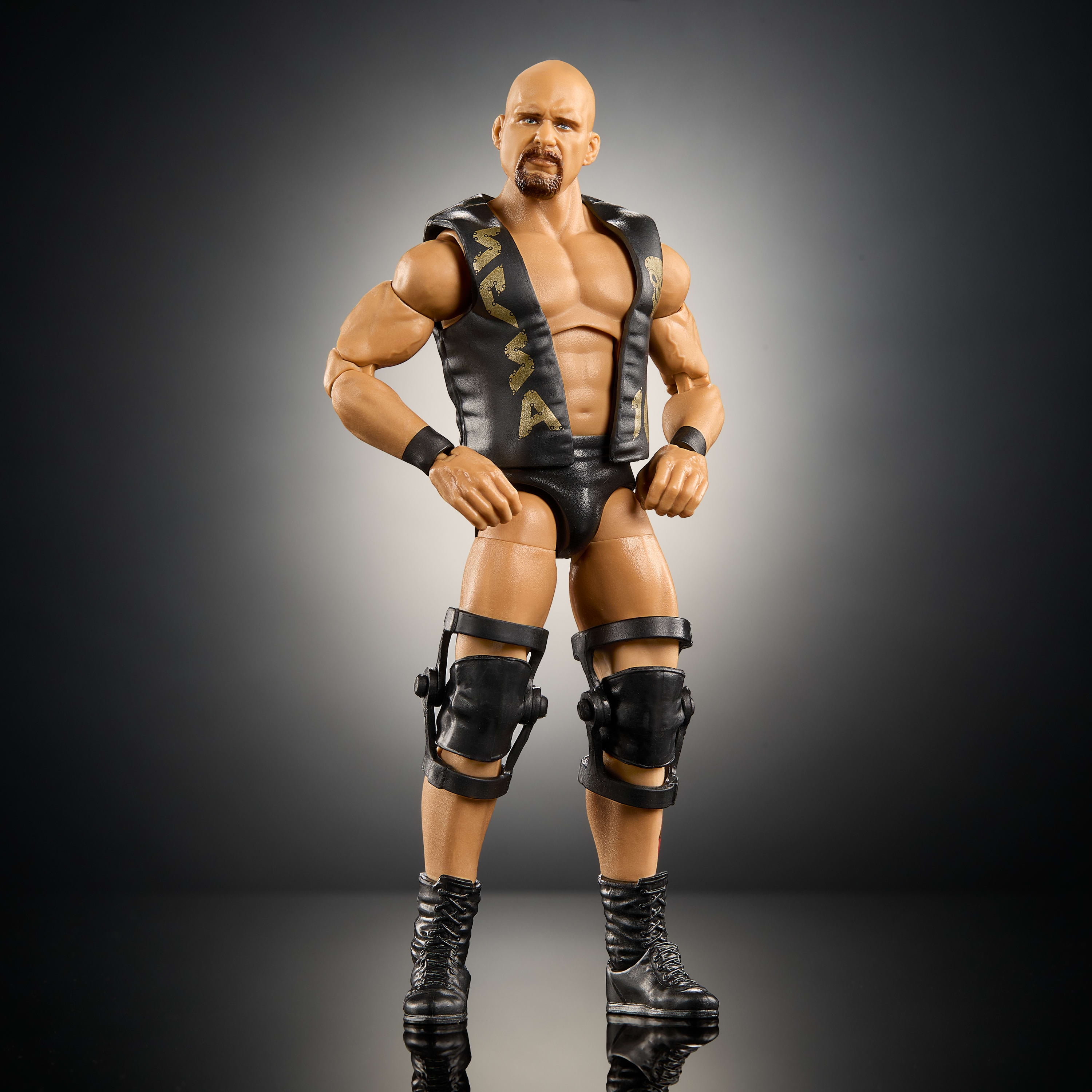 WWE Elite Stone Cold Steve Austin Action Figure, Greatest Hits 2025, 6-inch with Accessories