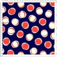 thumbnail image 6 of Chiffon Printed Dot Lane Polka Dot Sheer Fabric by the Yard Dress Top (NAVY/AQUA/IVORY, ByYard), 6 of 6