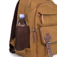 thumbnail image 4 of Mochila de lona vintage KAUKKO - Mochila para exteriores duradera, multifuncional y de gran capacidad KS28, 24.3L（MARRÓN）, 4 of 4