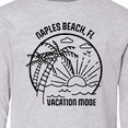 thumbnail image 4 of Inktastic Summer Vacation Mode Naples Beach Florida Long Sleeve Youth T-Shirt, 4 of 5