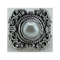 thumbnail image 2 of Navya Craft Freshwater Pearl 925 Sterling Silver Handmade Women Statement Ring, Pearl Jewelry Size 11.0, 2 of 4