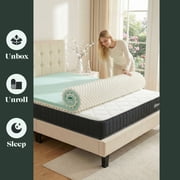 Allswell 4 in Memory Foam Mattress Topper Infused with Cooling Diamond Gel, King