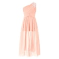thumbnail image 2 of Alvivi Kids Wedding Flower Girls Dress Sleeveless Floral Lace Rhinestone Maxi Romper Evening Gown Pink 8, 2 of 6