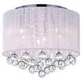 thumbnail image 1 of 6 Abat-Jour Tambour Lumineux avec Finition Chromée, 1 of 3