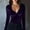 #0164-Purple, variant on Uootdi Womens Velvet Tops Long Sleeve Shirts Pullover Tops Business Casual Outfits for Women Elegant Dressy Soft Blouse with Belt Gift