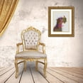 thumbnail image 3 of Fab Funky 20x24 Gold Ornate Wood Framed with Double Matting Museum Art Print Titled - Airdale and Canary Rainbow Splash, 3 of 4