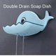 thumbnail image 4 of Soap Dish Holder, 2 Pcs No-Drilling Rubber Soap Holders, Wall Mounted Whale Soap Box, 4 of 4