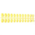 thumbnail image 1 of 24 Pcs Ongles Faux Ballerine Courts Résistants aux Rayures Style Français Coloré Riche DIY Personnalité Unique Ongles Acryliques 32jaune, 1 of 4