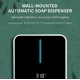 thumbnail image 1 of Dispensador de jabón automático de pared, dispensador de jabón con pantalla LCD que muestra la temperatura ambiente y la velocidad, se puede limpiar con un botón 400 ml, espuma, 1 of 4