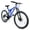 Blue, variant on Harmie Mountain Bike Full Suspension Mountain Bike Frame 21 Speed Twist Shifter Drivetrain Adult Riders Mountain Bicycle Black Full Suspension 26 Inch Disc Brakes Steel Frame 21 Speed