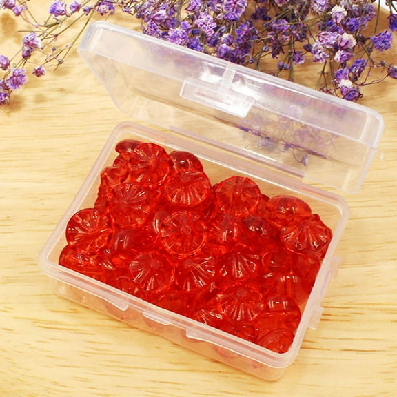 SOPOTUTU DIY Sewing Buttons Red Fine Workmanship for Creative Clothes Design 50Pcs